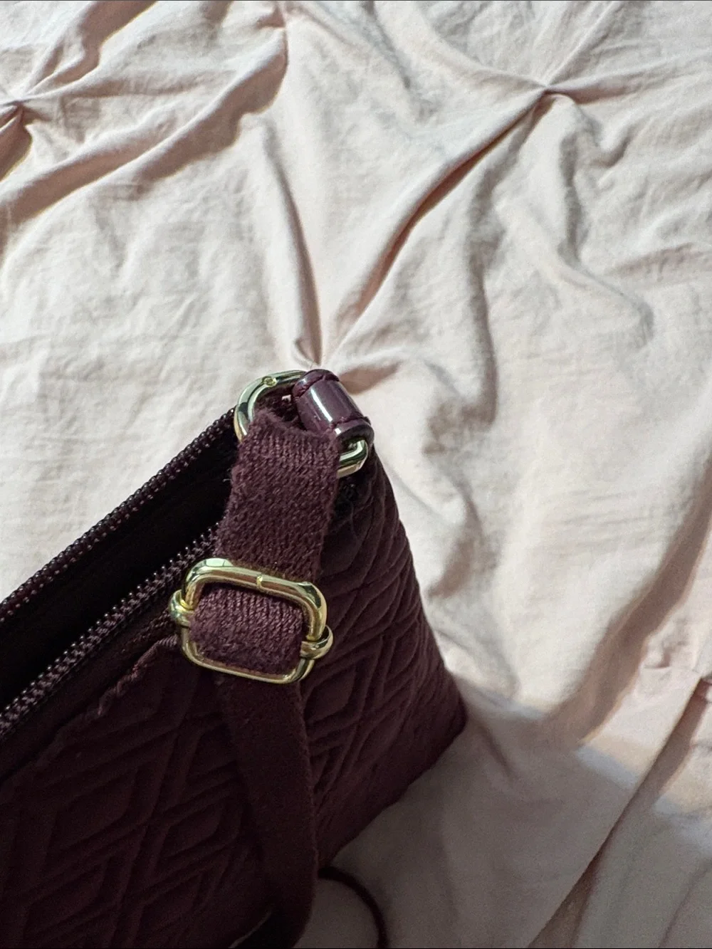 Tory Burch Quilted Crossbody in Plum